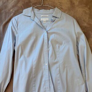 Charter Club Tailored Fit Light Blue Button Down Shirt